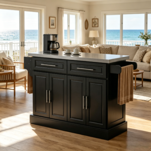 Portable Island Table,Kitchen Island Cart,Modern Kitchen Cart