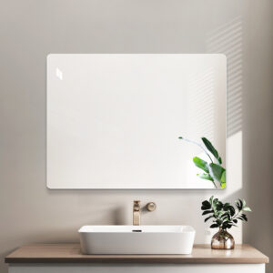 36x30 Inch Frameless Bathroom Mirror, Wall Mounted Vanity Mirror, HD Copper-Free Silver Glass, Vertical or Hor