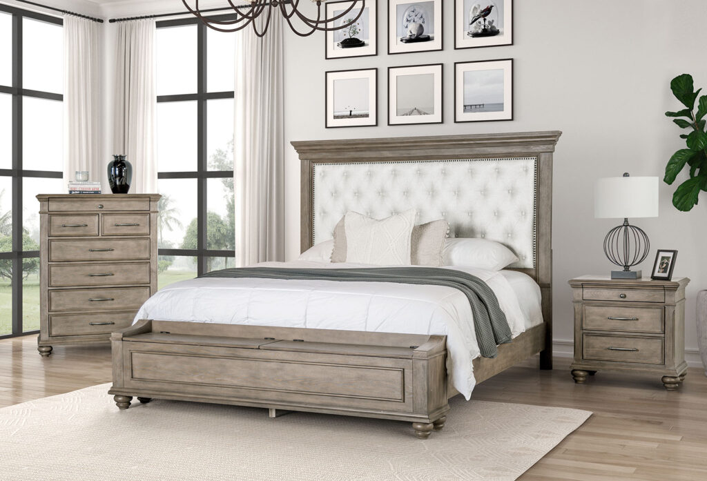 Aged Oak Bedroom Furniture Set