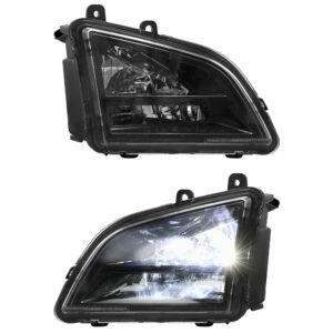 Fog Lights Compatible With 2018+ Volvo VNL Black LED