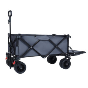 Foldable Wagon with Extended Tailgate, Extra Long Extender Wagon Cart,Beach Wagon Cart Heavy Duty 400LBS with